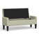 52" Upholstered Storage Bench With Truncated Arms and Nailhead Trim