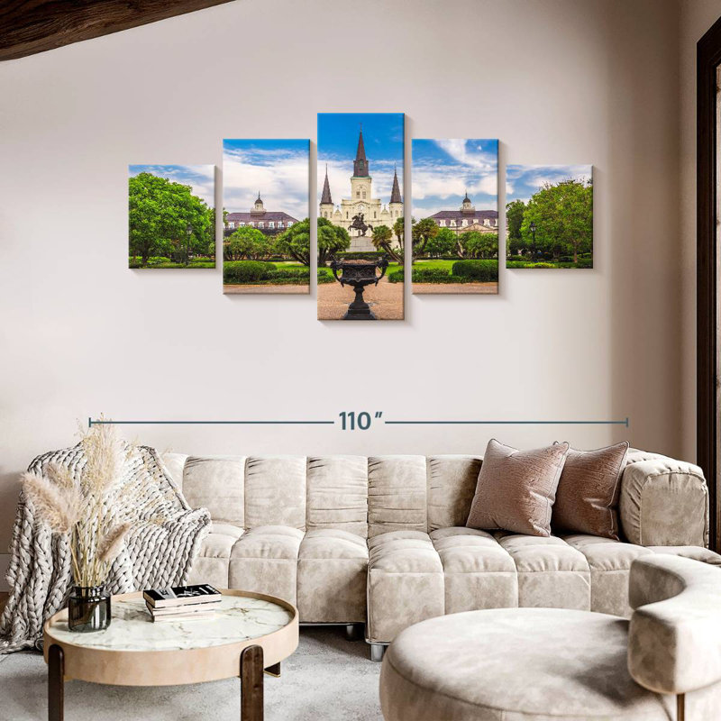 St. Louis Cathedral, 42" H x 92" W