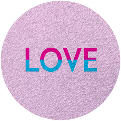 Love 16'' Vinyl Placemat