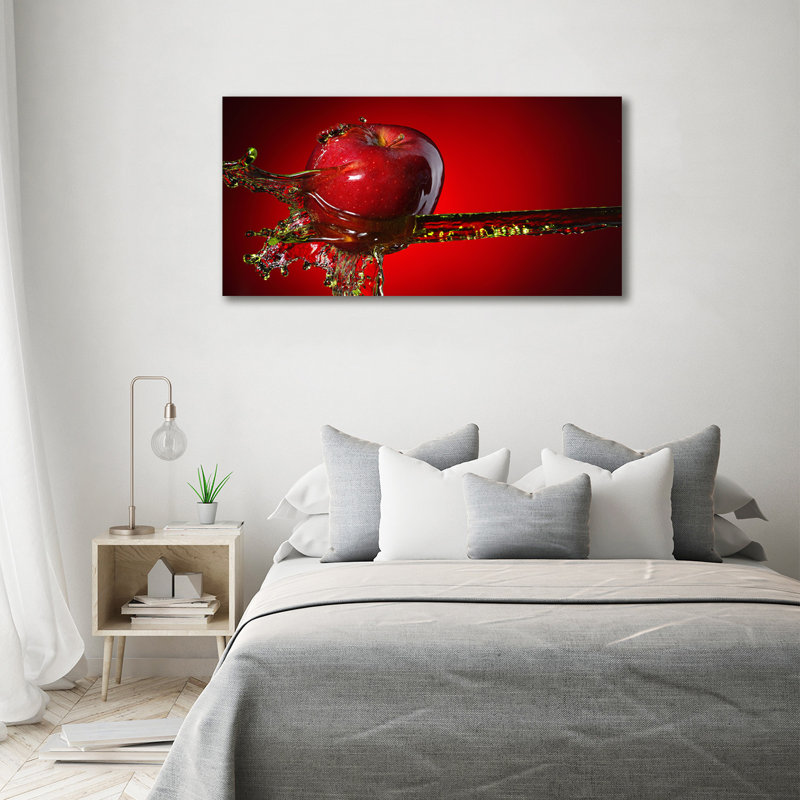 Apple And Water - Wrapped Canvas Print