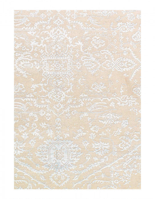 Tapis unique bleu clair 10 pi 1 po x 7 pi 11 po Ohagi