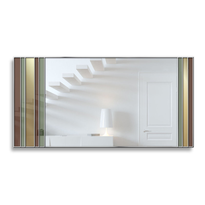 Haileyville Flat Wall Mirror, Green