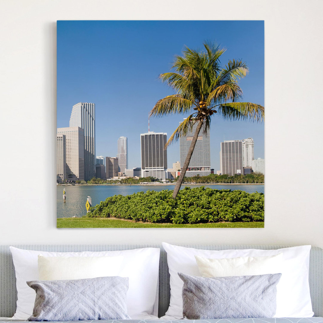 Leinwandbild - Miami Beach Skyline