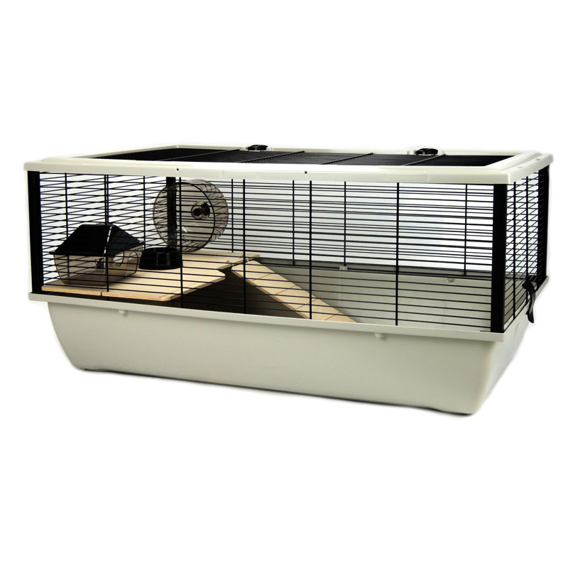 Kelyan Small Animal Cage, Grey/White