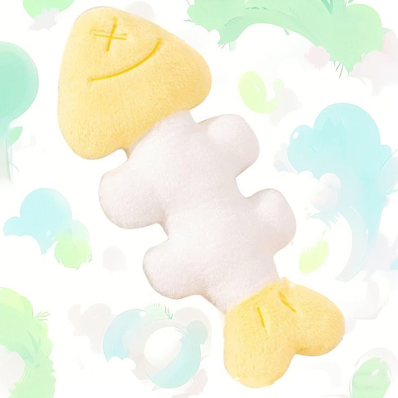 Coussin Fishbone, Jaune, H 20,5 po x l 9 po