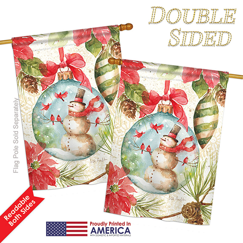 Drapeau de maison en polyester 40 x 28 po Floy