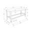 Banc, 42 po rectangulaire, salle à manger, cuisine, rembourré, bois, transitionnel