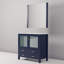 Meuble-lavabo de salle de bain 36 po X P 18,25 po D, plateau en céramique et Miroir-283804243