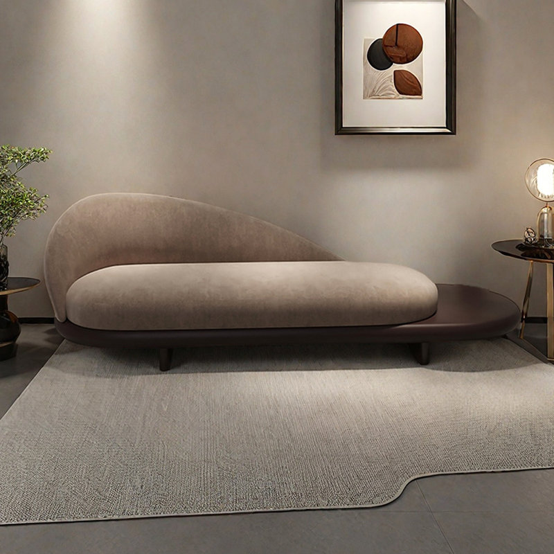 Méridiennes d'intérieur Modern Sofa Home Leisure, Taupe, Orienté à gauche (vu de face)