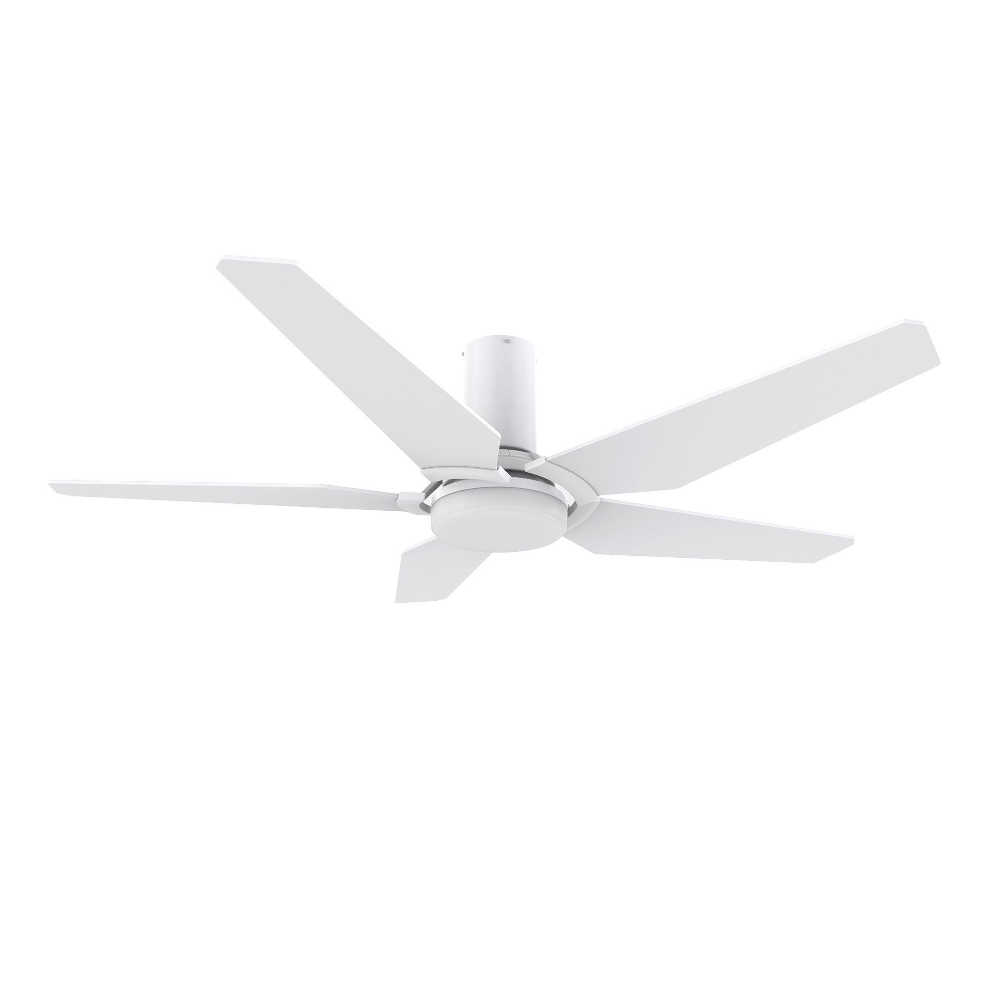 Smart DC Ceiling Fan with Light, Remote Control Flush-Mounted
