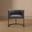 Fauteuil rembourré en similicuir Virgil-455373717