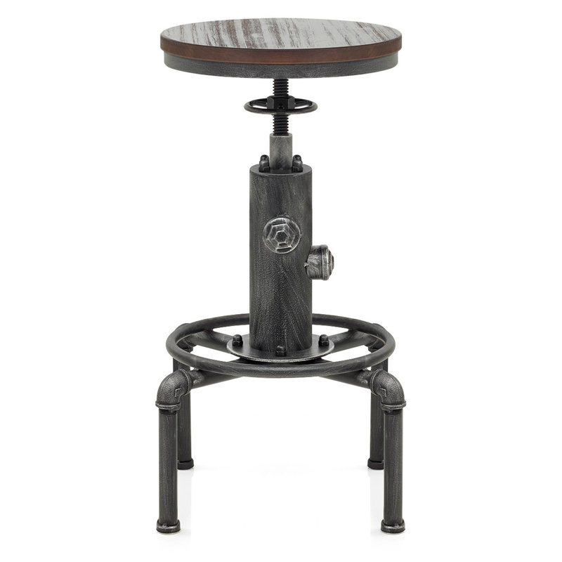 Tabouret de bar Dicot, Brun foncé / bronze industriel, 2