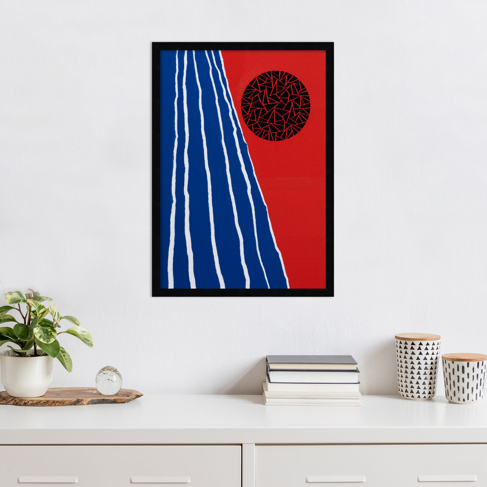 Orbis Factor Print by Alex Dunn, Black, 25" H x 18" W x 1" D
