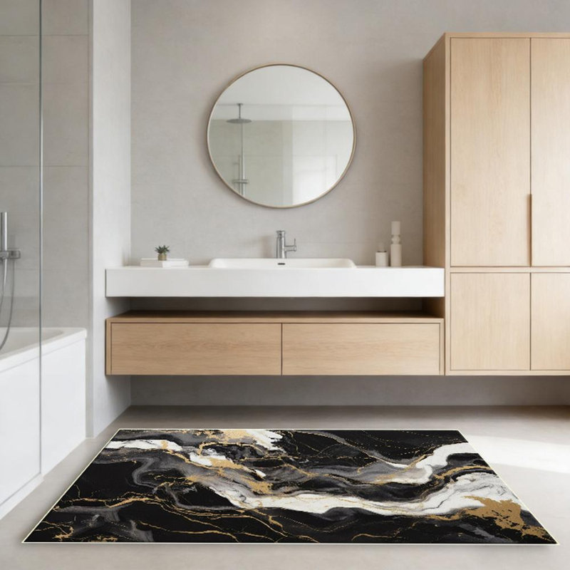Marble Pattern Area Rug, Soft And Lightweight, Suitable For All Seasons, Easy To Maintain And Easy To Clean, Machine Washable Carpet Floor Mat, Suitable For Living Room, Bedroom, Dining Room, Balcony, Hallway, Room Decor, Home Decor, Outdoor Decor