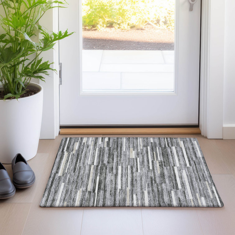 Premium Machine Washable Prisco Gray Rug