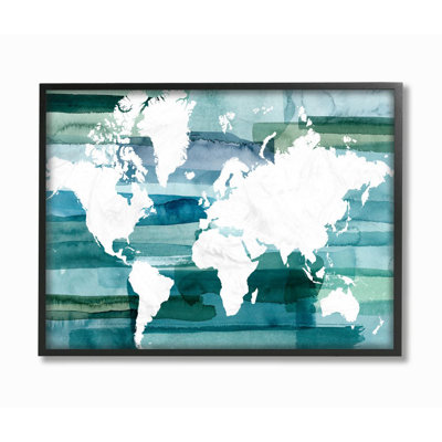 «World Map» par Grace Popp - reproduction d'art