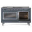 ILVE Nostalgie II Noblesse 60 po à 2 brûleurs, plaque chauffante, plaque de cuisson française-939345242-939345233