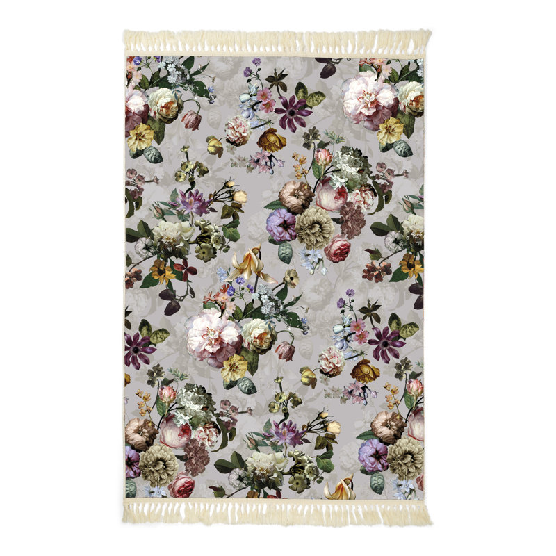 Fleur Floral 120cm X 180cm Area Rug, Rectangle 120 x 180cm