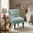 Chenille Upholstered Button Tufted Wingback Side Chair-351151114
