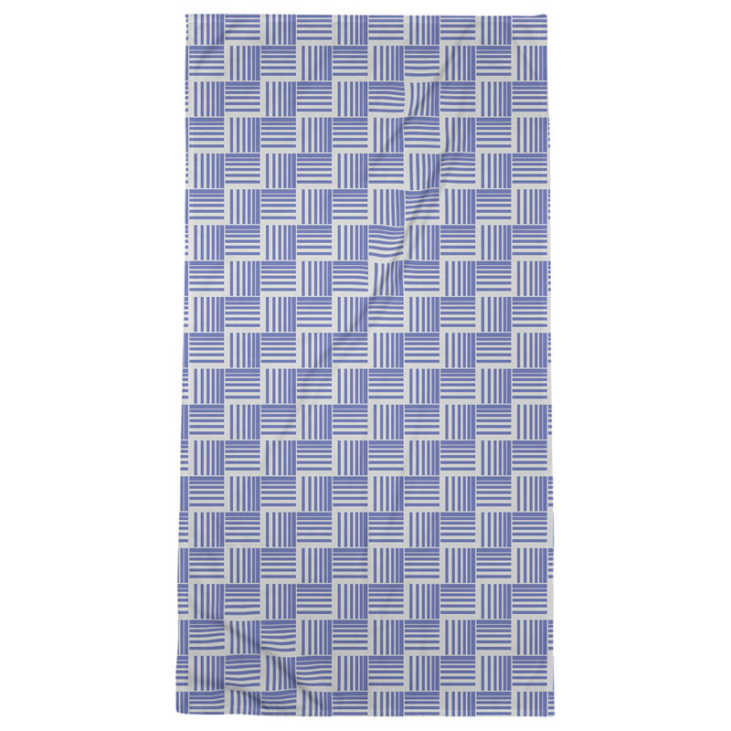 Jaya Bath Towel, Dark Blue/Gray