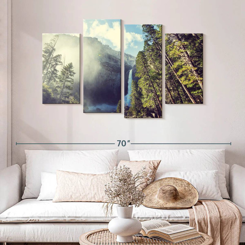 Mighty Yosemite Waterfall, H 32 po x l 52 po