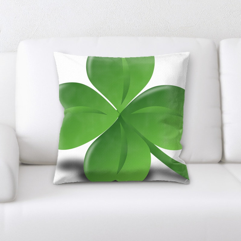 Coussin 4 feuilles de trèfle
