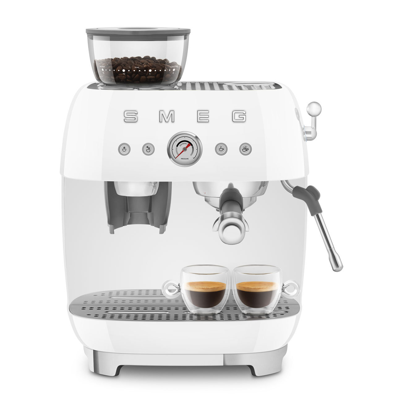 SMEG 50's Retro Espresso Machine, White