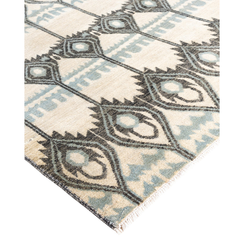 Overdyed One-of-a-Kind 9' 1" X 12' 4" Hand Knotted Area Rug