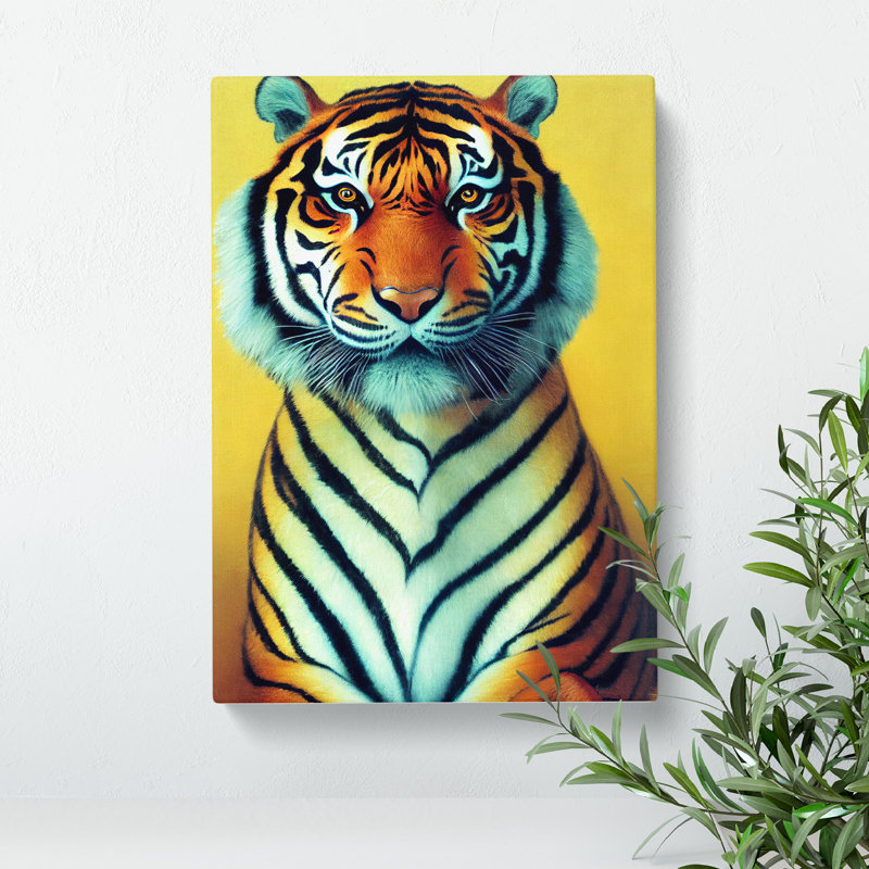 Portrait Of A Tiger No.2 - Wrapped Canvas, 50cm H x 35cm W x 3cm D