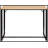 Bali Coastal Modern Console Table With Natural Wood Top And Sleek Black Metal Legs, Perfect For Entryways And Hallways