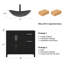 Ensemble de meuble-lavabo simple 36 po avec lavabo 36 po-394104182