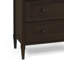 Commode haute verticale en bois à 6 tiroirs de style rétro, commode de rangement à pieds robustes, commode autoportante multi-scène pour chambre à coucher, salon, organisation de vestibule