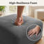 Repose-pieds carré surdimensionné, repose-pieds en nuage désossé moderne, tabouret modulaire modulaire pour le salon, la chambre à coucher et les petits espaces, aucun assemblage requis-132622149