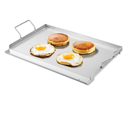 23X16 In Flat Top Griddle Stainless Steel Universal BBQ Grill Pan Cookware