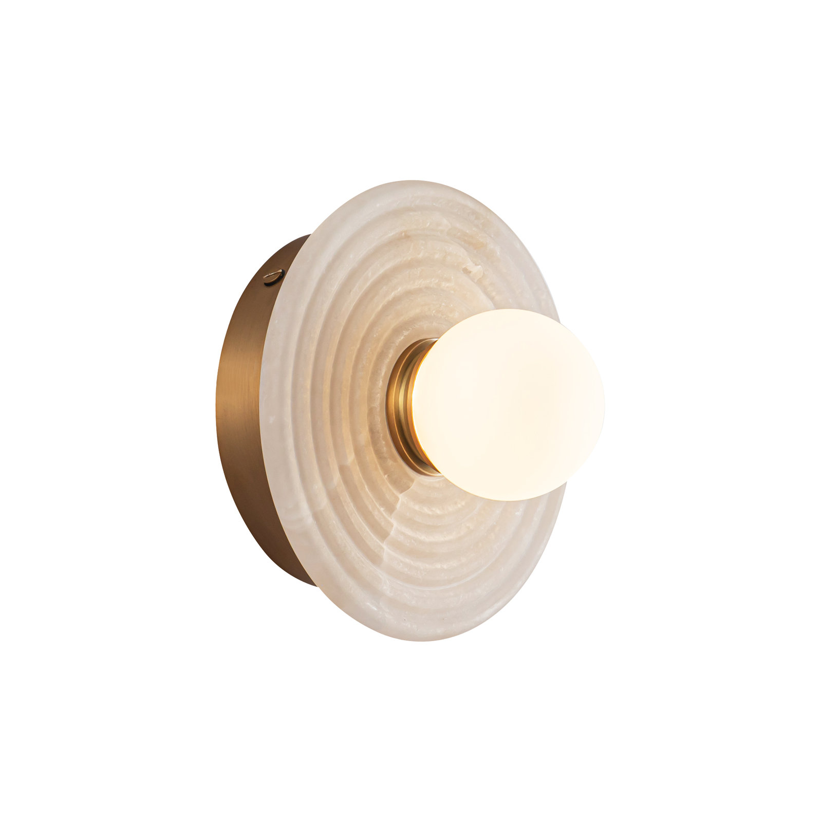 Leigha Single Dimmable Bath Sconce, Vintage Brass