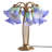 21.5"H Hand Blown Glass 10 Lily Downlight Table Lamp