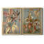 Ancien automne I - ensemble de 2 reproductions d'art sur toile encadrées-393261020-393261006