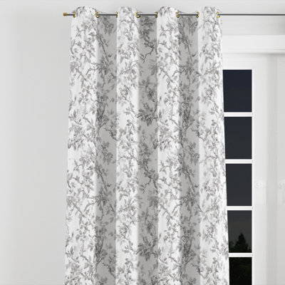 Rideaux Modern - rideau à œillets gris avec œillets - 1 panneau