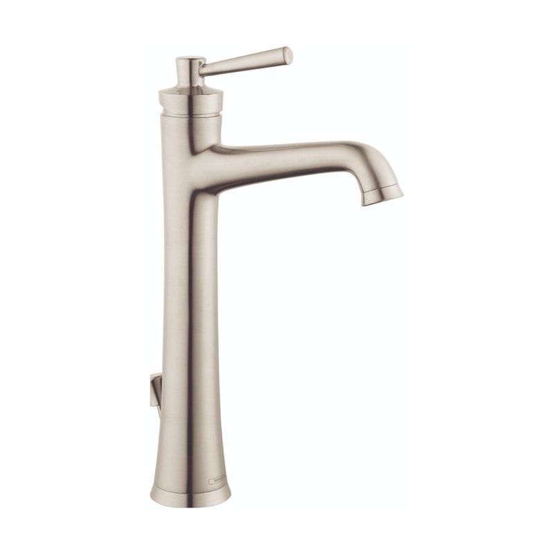 Robinet pour salle de bain à un trou avec ensemble de drain Joleena, Nickel brossé