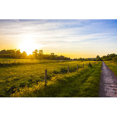Sunset In Gloucestershire - Wrapped Canvas Print