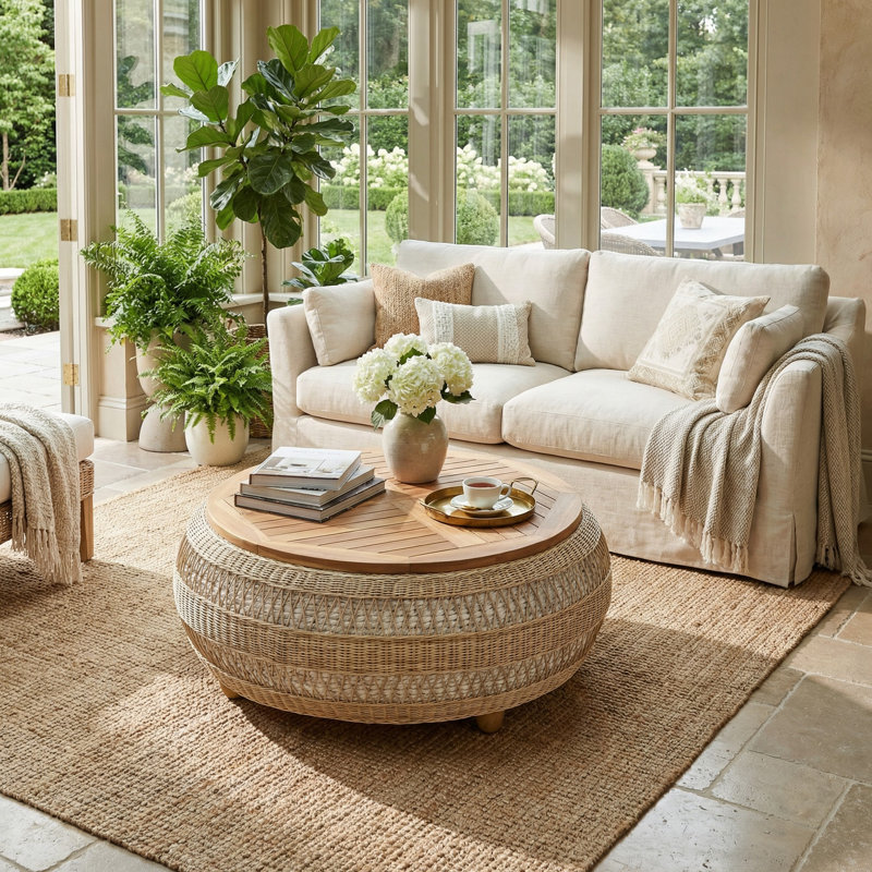 Table basse Neva avec plateau en bois