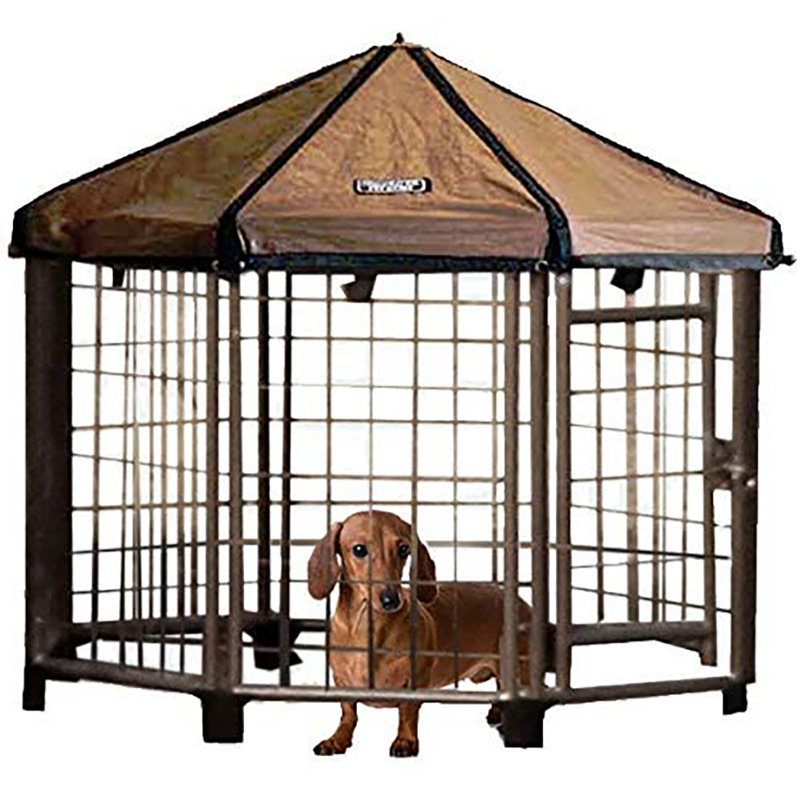 18'' H Panel Metal Yard Kennel With Door
