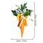 Faux fleurs artificielles en fausse soie en forme de bouquet de tournesol, décoration de fête carotte, compatible avec les décorations murales et les sacs de Pâques