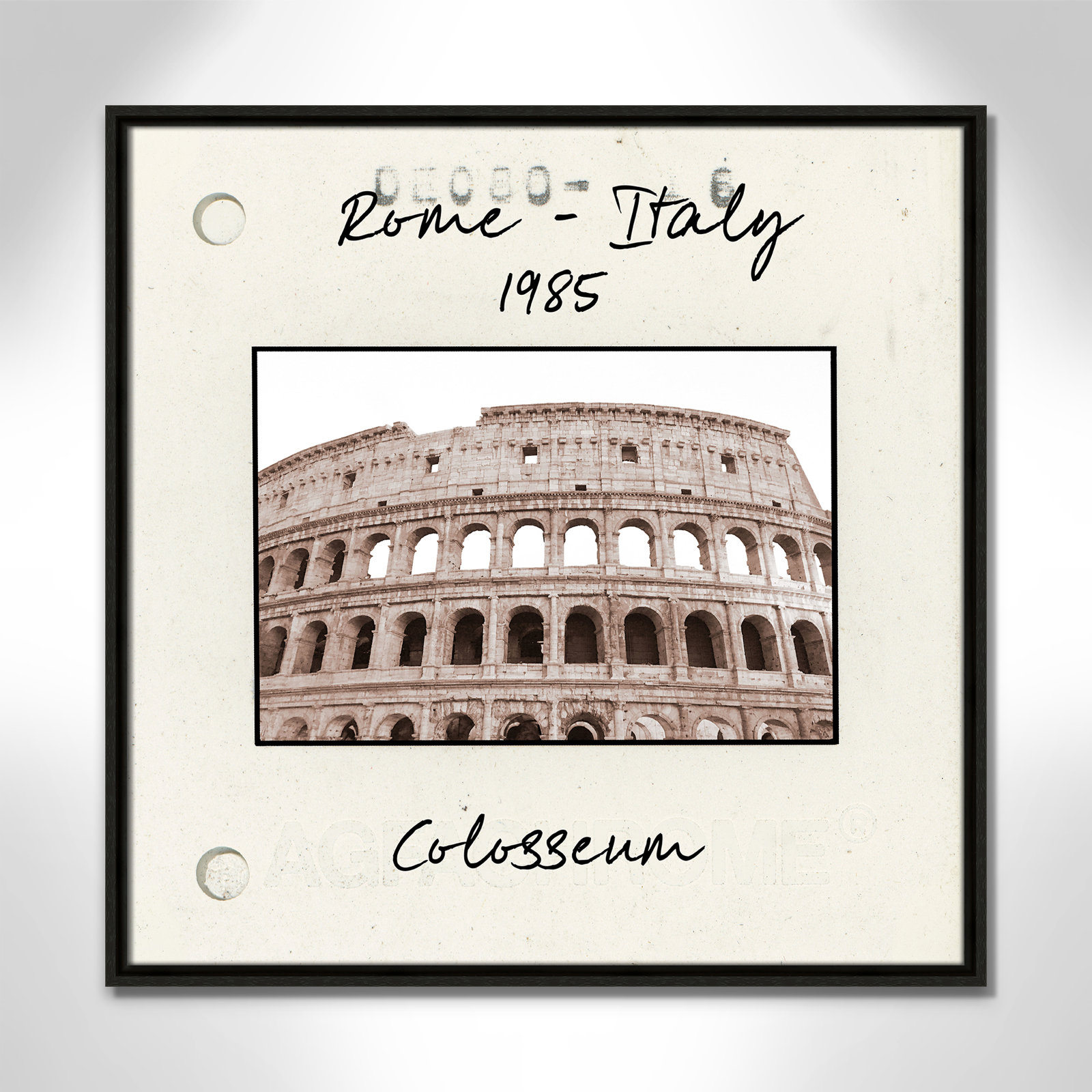Rome, Italy - Colosseum Print by Natalie Carpentieri, Espresso Floater Framed Canvas, 25.5" H x 25.5" W x 2" D