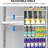 11.3 Cu. Ft. Commercial Refrigerator Display Cabinet, Beverage Chiller, Single Glass Door Display Refrigerator, Double Glazed With LED Lights, 4 Storage Shelves, Upright Refrigerator
