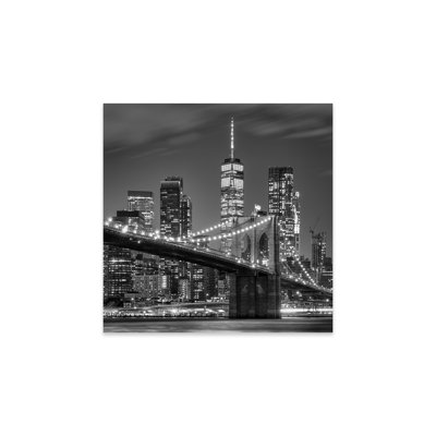 " Brooklyn Bridge Black And White, New York City " by Jan Becke