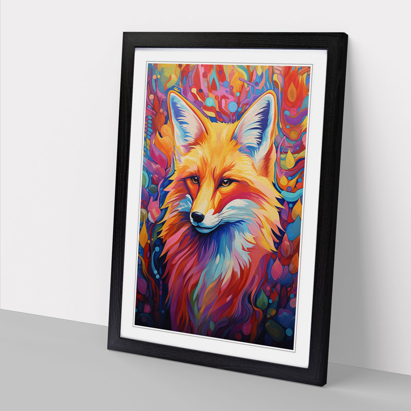 Single Picture Frame Print on Wood, Black Framed, 46cm H x 34cm W