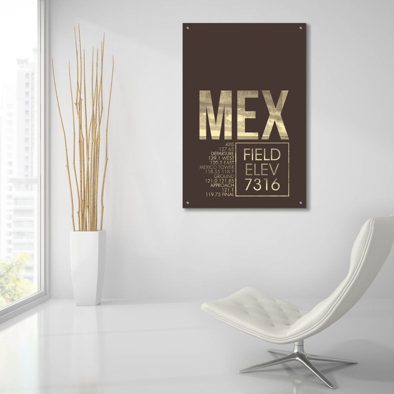 " MEX ATC " by O8 Left, 36" H x 24" W x 0.2" D