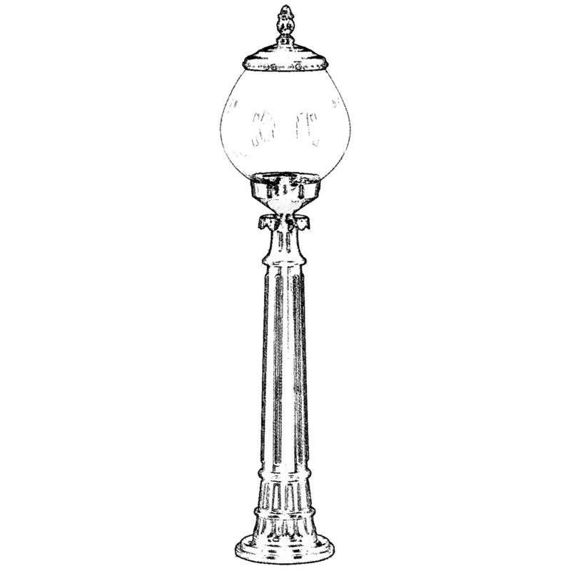 Aarjan Frosted Lamp Post (Full)