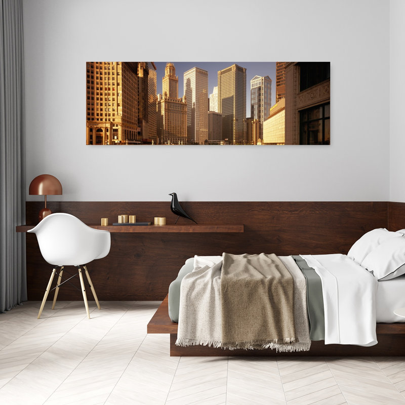 Cityscape Chicago IL USA by Mark Segal - Wrapped Canvas Panoramic Print, 50.8 cm H x 152.4 cm W